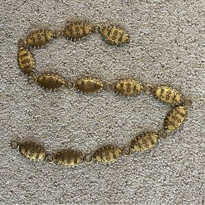 Vintage scallop waist belt in brass